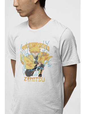 Populus Demon Slayer Zenitsu Incognito Tişört