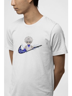 Populus Hunter x Hunter Killua Minimal Logo Tişört