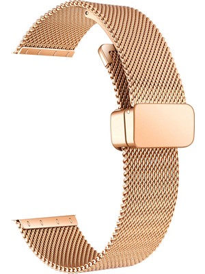 Teleplus Fossil Gen 6 Kordon Metal Hasır Ayarlanabilir Mıknatıslı KRD85 Bronz