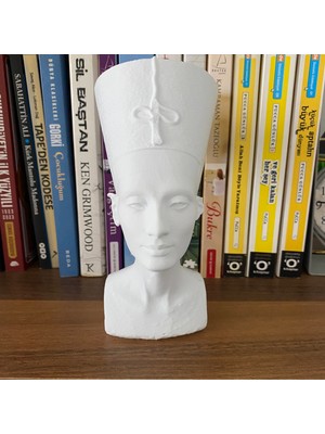 Root Made Mısır Kraliçesi Nefertiti Dekoratif Obje Kitaplık Dekor Hediyelik Biblo