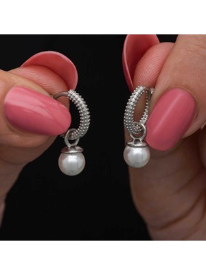 Serra Jewels Gümüş İnci Kadın Küpe