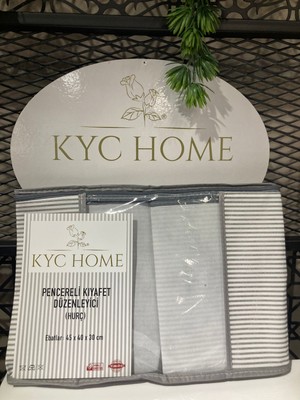 KYC Home Pencereli Kıyafet Düzenleyici Hurç 45X40X30 Ebat