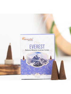 Aromatika Everest Aromalı Organik Kömürsüz Konik Tütsü