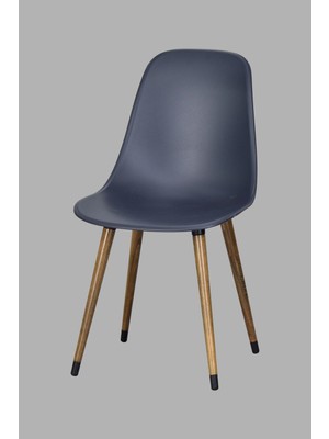 Vilinze Eames Ahşap Ayak Plastik Sandalye