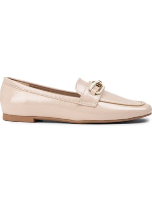 Deery Rugan Bej Rengi Tokalı Kadın Makosen - K0501ZBEJC01