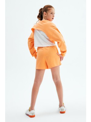 Tyess Kız Çocuk Oranj Sweatshirt 23PSSTJ4405