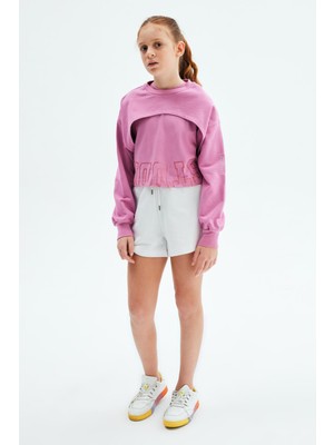 Tyess Kız Çocuk Pembe Sweatshirt 23PSSTJ4404