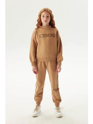 Iceberg Bg Store Kız Çocuk Açık Kahve Sweatshirt