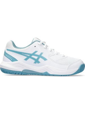 Asics Gel-Dedicate 8 Gs Büyük Erkek Çocuk Beyaz Tenis Ayakkabısı 1044A077-100
