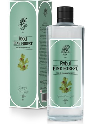 Rebul Pine Forest EDC Kolonya 250 ml Cam Şişe Ferah Orman Esintili Erkek Kokusu
