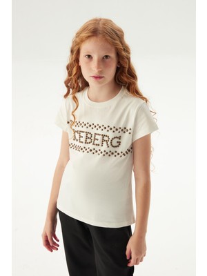 Iceberg Kız Çocuk Kırık Beyaz Tshirt