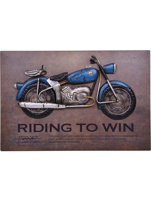 Turtcest Motorsiklet Tablo Pano Dekoratif Vintage Ev Ofis Hediyelik