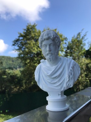 Root Made Roma Imparatoru Marcus Aurelius Dekoratif Obje Kitaplık Dekor Hediyelik Biblo