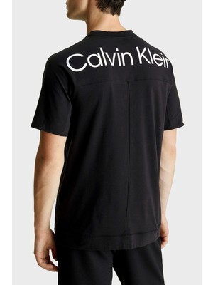 Calvin Klein Pamuklu Regular Fit Bisiklet Yaka T Shirt 00GMS4K174BAE Erkek T Shirt 00GMS4K174 Bae