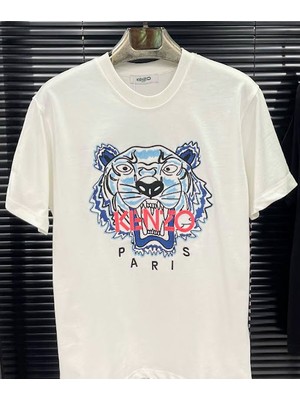 Kenzo Kenzo Nakış Işlemeli Kaplan Desenli T-Shirt