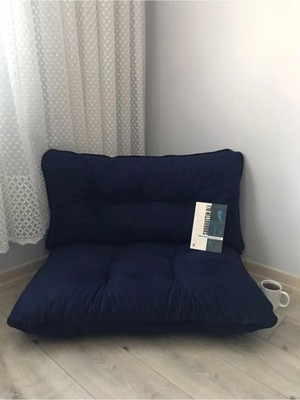 Lavinia Petek Önü Palet Yer Minderi Ikili Takım Lacivert