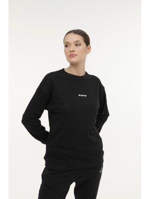 Lotto W-Delfın C Neck Sweat 4fx Siyah Kadın Sweatshirt