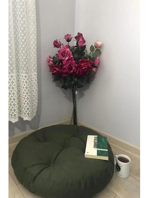 Lavinia Haki Rengi Mini Yer Pufu Yer Minderi