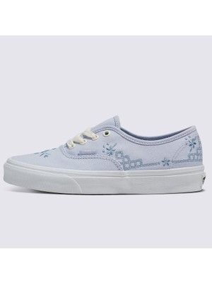 Vans Authentic Craftcore Dusty Blue Işlemeli Mavi Kadın Ayakkabı