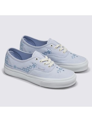 Vans Authentic Craftcore Dusty Blue Işlemeli Mavi Kadın Ayakkabı