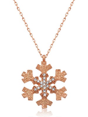 Serra Jewels Gümüş Kar Tanesi Bayan Kolye