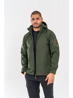 Combat Tactical Haki Taktik Softshell Mont 2XL Erkek Su ve Rüzgâr Geçirmez Özellikli