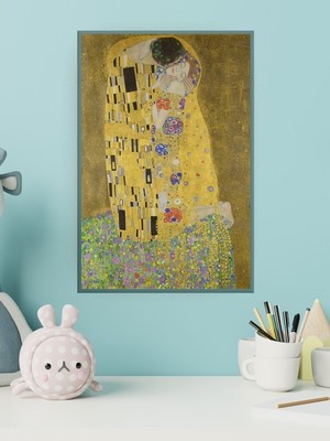 Poster City Gustav Klimt, Öpücük Tablosu Sanat Posteri