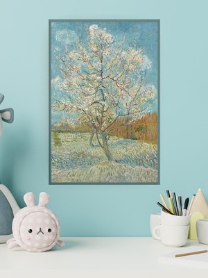 Poster City Van Gogh, Pembe Şeftali Ağacı Tablosu Sanat Posteri