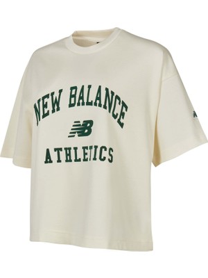 New Balance WNT1402 Beyaz Kadın Tişört