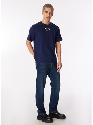 Lee Cooper Ricky Yüksek Bel Normal Kesim Düz Paça %100 Pamuk Mavi Erkek Jean Pantolon