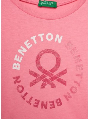 Benetton Pembe Kız Çocuk T-Shirt 3I1XC10H8