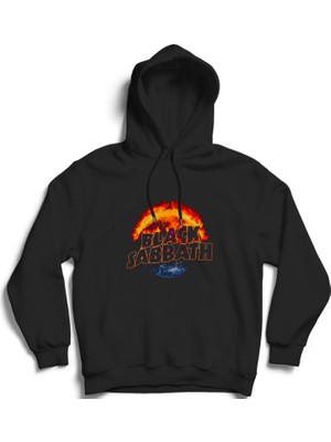 The Fame Black Sabbath, Fire And World, Rock Metal Müzik Grubu Kapüşonlu Sweatshirt Hoodie