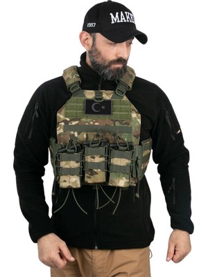 Polis Sepeti Cordura Hücum Yeleği Multicam Kamuflaj