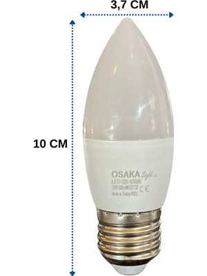 Osaka 6W (50W) 6500K (Beyaz Işık) E27 Duylu LED Ampul (2 Adet)