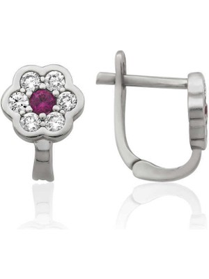 Serra Jewels Gümüş Çiçek Küpe