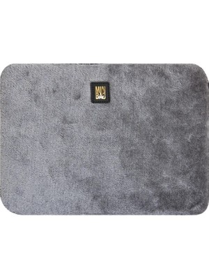 Minbag Plush Koyu Gri Laptop Kılıfı 572-04