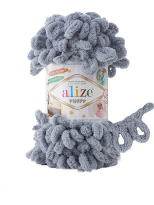 Alize Puffy El Örgü Ipliği - 428 Gri