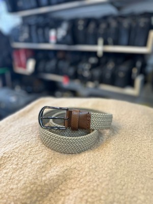 Trg Polo Bene 3,5 cm Örgü Desenli Erkek Kemeri