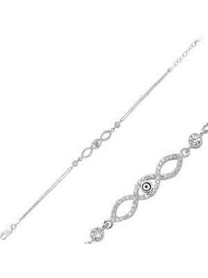 Serra Jewels Gümüş Üç Sonsuzluk Bayan Bileklik