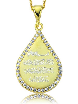 Serra Jewels Gümüş Damla Nazar Duası Bayan Kolye