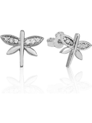 Serra Jewels Gümüş Yusufcuk Çivili Küpe