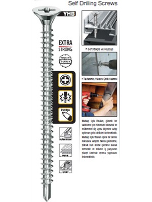 Filo Matkap Uçlu Vida 4,8 x 16 mm ( 2000 Adet )