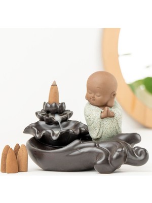 Mitr Zen Buddha Temalı Geri Akışlı Tütsülük