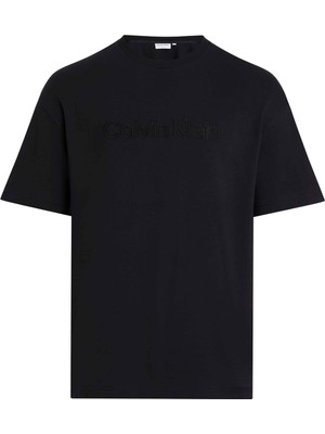 Calvin Klein Kapüşon Yaka Siyah Erkek T-Shirt K10K112727BEH