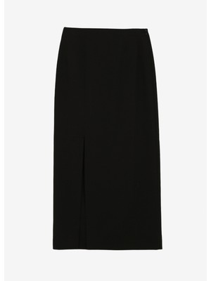 Sisley Yüksek Bel Siyah Kadın Midi Etek 47N8L001N