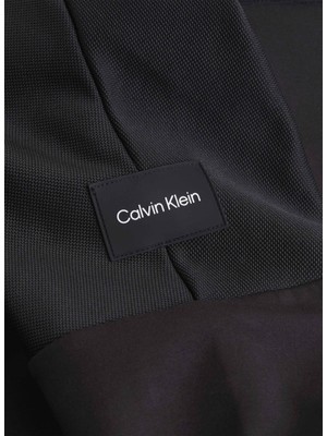 Calvin Klein Düğmeli Yaka Siyah Erkek Sweatshırt K10K112244BEH