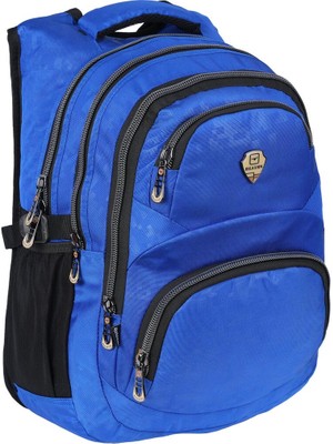 Relaxion 5 Bölmeli Su Geçirmez Astarlı Kumaş Ergonomik Okul Sırt Çantası RLX2226-KOYUMAVI