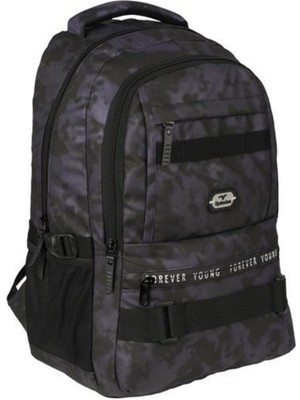 Relaxion 4 Bölmeli Su Itici Kumaş Okul Sırt Çantası RLX2052-KAMUFLAJMOR