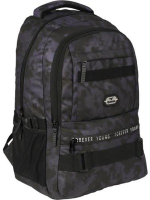 SYG 4 Bölmeli Su Itici Kumaş Okul Sırt Çantası SYG2052-KAMUFLAJMOR