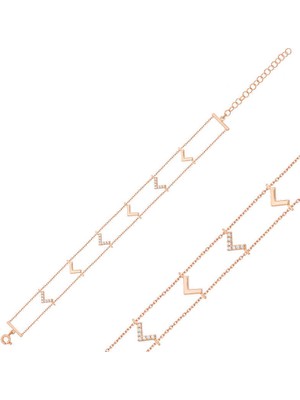 Serra Jewels Gümüş Rose V Bayan Bileklik